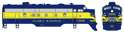 Bowser EMD F7A Standard DC Alaska Railroad #1506 HO Scale Model Train Locomotive #24044