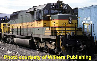 Bowser SD40-2 Ontario Northland #1733 HO Scale Model Train Diesel Locomotive #24113