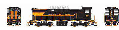 Bowser VO-1000 DC Pacific Lumber 105 HO Scale Model Train Diesel Locomotive #24239