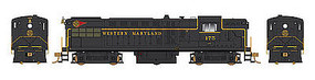 Bowser AS-16 with Sound Western Maryland #176 HO Scale Model Train Diesel Locomotive #24384 Bowser AS-16 with Sound Western Maryland #176 HO Scale Model Train Diesel Locomotive #24384