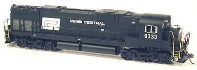 Bowser Alco C636 DCC Penn Central #6333 (black, white) HO Scale Model Train Diesel Locomotive #24401