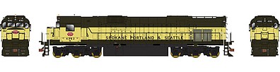 Bowser Alco C636 - Standard DC - Executive Line Spokane, Portland & Seattle/BN #4365 (Renumbered, Pullman Green, yellow)