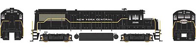 Bowser GE U25B New York Central #2561 (black, white) HO Scale Model Train Diesel Locomotive #24535