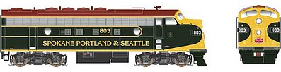 Bowser F-7A with Sound SP&S #803 HO Scale Model Train Diesel Locomotive #24583