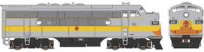 Bowser F-3A New York, Ontario and Western Railway #502 HO Scale Model Train Diesel Locomotive #24586