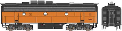 Bowser F-7B unit with sound Milwaukee Road #68B DCC HO Scale Model Train Diesel Locomotive #24608