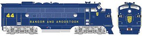 Bowser F-3A with sound Bangor & Aroostook #40 DCC HO Scale Model Train Diesel Locomotive #24612