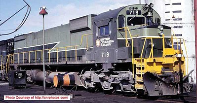 Bowser MLW M630 British Columbia Railway #719 DC HO Scale Model Train Diesel Locomotive #24857