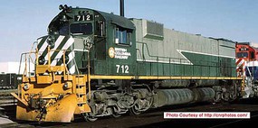Bowser MLW M630 British Columbia Railway #714 DC HO Scale Model Train Diesel Locomotive #24863