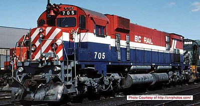 Bowser MLW M630 BC Rail #705 DC HO Scale Model Train Diesel Locomotive #24867