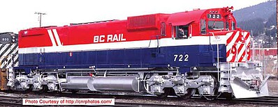 Bowser MLW M630 BC Rail #722 DC HO Scale Model Train Diesel Locomotive #24869