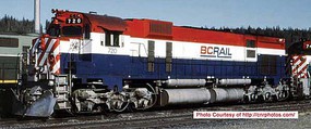 Bowser MLW M630 BC Rail #720 DCC and Sound HO Scale Model Train Diesel Locomotive #24874