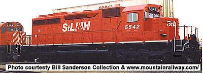 Bowser EMD SD40 St.Lawrence and Hudson #5542 DCC HO Scale Model Train Diesel Locomotive #24916