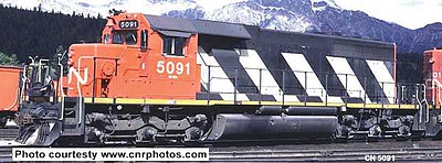 Bowser GMD SD40 Canadian National #5091 DCC Ready HO Scale Model Train Diesel Locomotive #24974