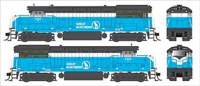 Bowser GE U25B Phase IIb Great Northern #5408 HO Scale Model Train Locomotive #25123