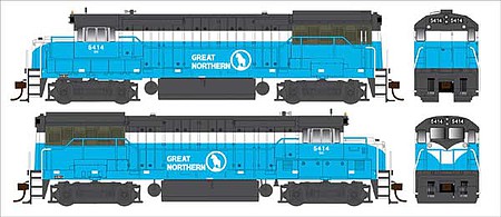 Bowser GE U25b BN - Great Northern PH IV #5414 DCC HO Scale Model Train Diesel Locomotive #25126