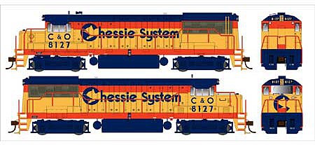 Bowser GE U25b C&O Chessie PH IIa #8116 DCC Ready HO Scale Model Train Diesel Locomotive #25136