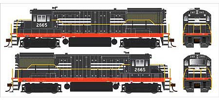 Bowser GE U25b Penn Central - NH PH IIb #2665 DCC Ready HO Scale Model Train Diesel Locomotive #25153