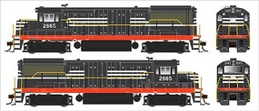 Bowser GE U25B Phase IIb Penn Central #2665 DCC HO Scale Model Train Locomotive #25154