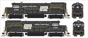 Bowser GE U25B Phase IV Penn Central #2568 DC HO Scale Model Train Locomotive #25159