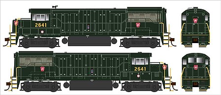 Bowser GE U25B Phase III DC Pennsylvania RR #2647 DC HO Scale Model Train Locomotive #25162