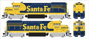 Bowser GE U25b Santa Fe PH IIa #6603 DCC HO Scale Model Train Diesel Locomotive #25176