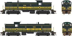 Bowser Alco RS3 Phase 3 Standard DC Maine Central #557 (As-Delivered, green, yellow)