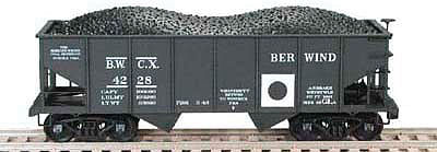 Bowser GLa 2-Bay Hopper BWCX 4225 N Scale Model Train Freight Car #37735