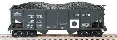 Bowser GLa 2-Bay Hopper BWCX 4227 N Scale Model Train Freight Car #37736
