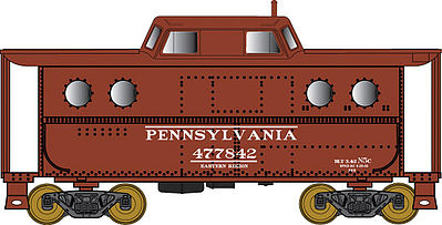 Bowser PRR Class N5C Steel Cabin Car Pennsylvania RR #477841 N Scale Model Train Freight Car #37785