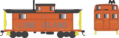 Bowser PRR Class N5 Steel Cabin Car (Caboose) - Ready to Run Long Island #2 (orange, black, gray) - N-Scale