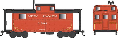 Bowser PRR Class N5 Steel Cabin Car (Caboose) - Ready to Run New Haven #C-501 (red, black) - N-Scale