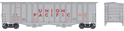 Bowser 2-Bay Airslide Covered Hopper - Ready to Run Union Pacific #20431 (silver, red Lettering) - N-Scale