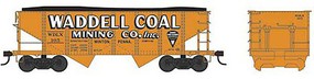 Bowser PRR Class GLa 2-Bay Open Hopper Ready to Run Waddell Coal 108 (Fantasy Scheme, orange, white, black) N-Scale Bowser PRR Class GLa 2-Bay Open Hopper Ready to Run Waddell Coal 108 (Fantasy Scheme, orange, white, black) N-Scale