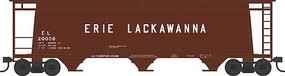 Bowser Cylindrical Hopper Erie Lackawanna #20008 N Scale Model Train Freight Car #38137