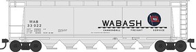 Bowser Cylindrical Hopper Wabash #33028 N Scale Model Train Freight Car #38168