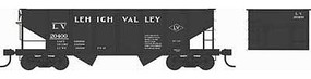 Bowser GLa 2-Bay Hopper Lehigh Valley Black #20400 N Scale Model Train Freight Car #38189