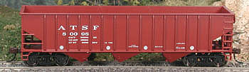 Bowser 14-Panel Triple Hopper Santa Fe #80075 HO Scale Model Train Freight Car #40226