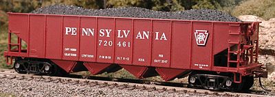 Bowser H21a 4-Bay Hopper Pennsylvania Railroad #178197 HO Scale Model Train Freight Car #40778
