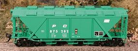Bowser H30 Covered Hopper Penn Central HO Scale Model Train Freight Car #40980 Bowser H30 Covered Hopper Penn Central HO Scale Model Train Freight Car #40980