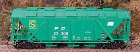 Bowser H30 Covered Hopper Penn Central HO Scale Model Train Freight Car #40986 Bowser H30 Covered Hopper Penn Central HO Scale Model Train Freight Car #40986