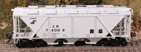 Bowser H30 Covered Hopper Conrail HO Scale Model Train Freight Car #40996 Bowser H30 Covered Hopper Conrail HO Scale Model Train Freight Car #40996