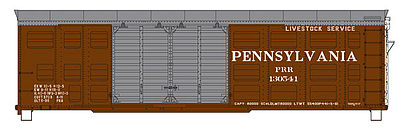 Bowser K11 Stock Car Pennsylvania RR #130546 HO Scale Model Train Freight Car #41037