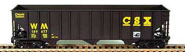 Bowser 100 Ton Hopper Western Maryland #830091 HO Scale Model Train Freight Car #41174