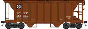 Bowser 70 ton 2 bay Hopper ATSF #181553 HO Scale Model Train Freight Car #41308