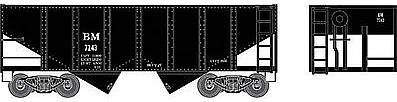 Bowser 55 ton Fishbelly Hopper Boston & Maine #7243 HO Scale Model Train Freight Car #41392