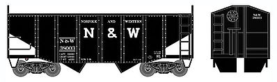 Bowser 55-Ton Fishbelly Hopper Norfolk & Western #38003 HO Scale Model Train Freight Car #41404