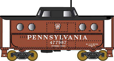 Bowser N5c Caboose Pennsylvania RR #477984 HO Scale Model Train Freight Car #41432