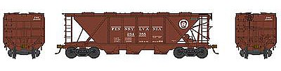 Bowser H30 Covered Hopper Pennsylvania RR #254355 HO Scale Model Train Freight Car #41460