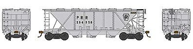Bowser H30 Covered Hopper Pennsylvania RR #254600 HO Scale Model Train Freight Car #41467